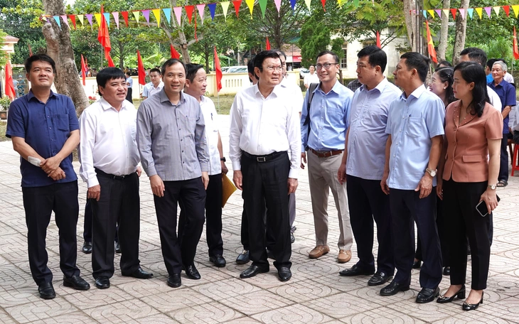 Khánh thành điểm trường mầm non ở Lào Cai bị ảnh hưởng mưa bão Yagi  - Ảnh 16.
