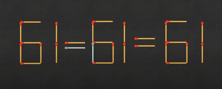 Thử tài IQ: Di chuyển hai que diêm để 77-77=77 thành phép tính đúng - Ảnh 1.
