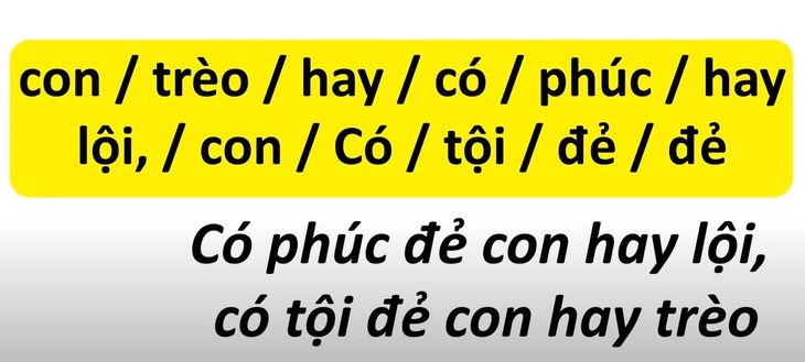 Thử tài tiếng Việt: Sắp xếp các từ sau thành câu có nghĩa (P130) - Ảnh 1.