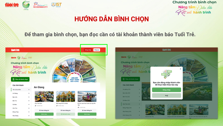 Mách bạn cách bình chọn điểm đến hấp dẫn nhất TP.HCM và 13 tỉnh thành ĐBSCL - Ảnh 3.