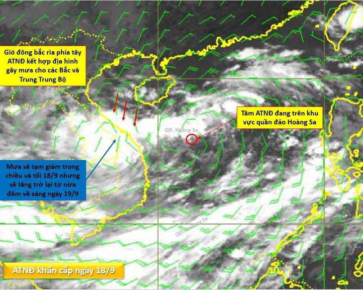 'Áp thấp nhiệt đới vẫn đang trên biển, chưa vào bờ như mạng xã hội đồn thổi' - Ảnh 2.