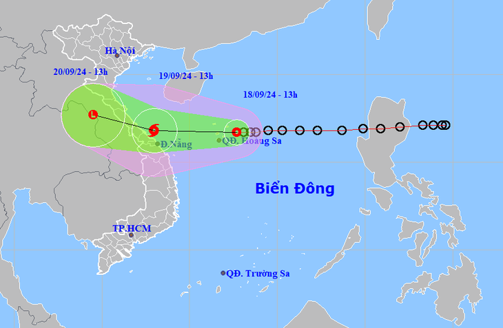 Áp thấp nhiệt đới gây mưa rất to, Quảng Trị đến Đà Nẵng có nơi mưa 600mm - Ảnh 1.