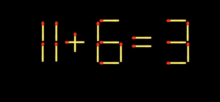 Thử tài IQ: Di chuyển một que diêm để 6-5=11 thành phép tính đúng - Ảnh 2.