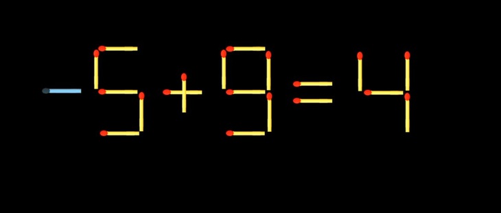 Thử tài IQ: Di chuyển một que diêm để 1-5=4 thành phép tính đúng - Ảnh 1.