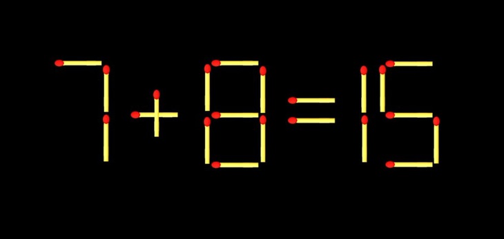 Thử tài IQ: Di chuyển một que diêm để 6+19=9 thành phép tính đúng - Ảnh 1.