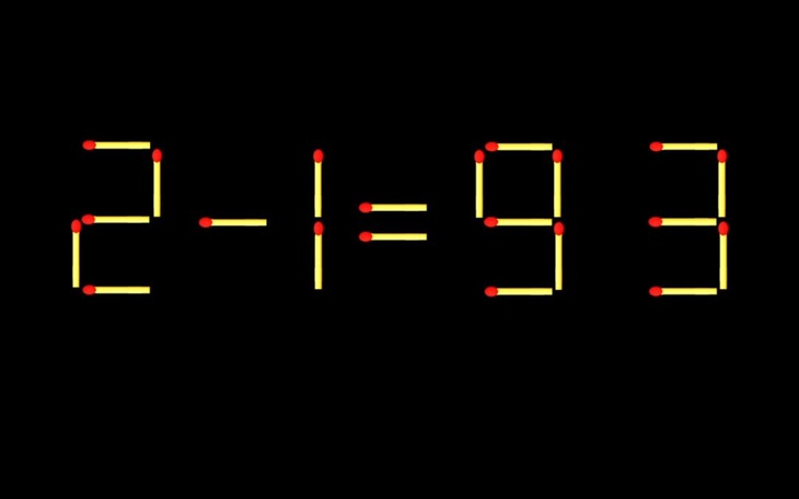 Thử tài IQ: Di chuyển một que diêm để 8+13=4 thành phép tính đúng - Ảnh 7.