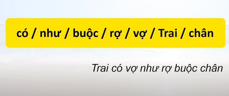 Thử tài tiếng Việt: Sắp xếp các từ sau thành câu có nghĩa (P137) - Ảnh 1.