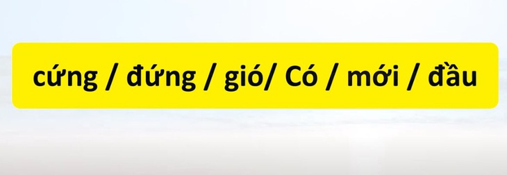 Thử tài tiếng Việt: Sắp xếp các từ sau thành câu có nghĩa (P138) - Ảnh 1.