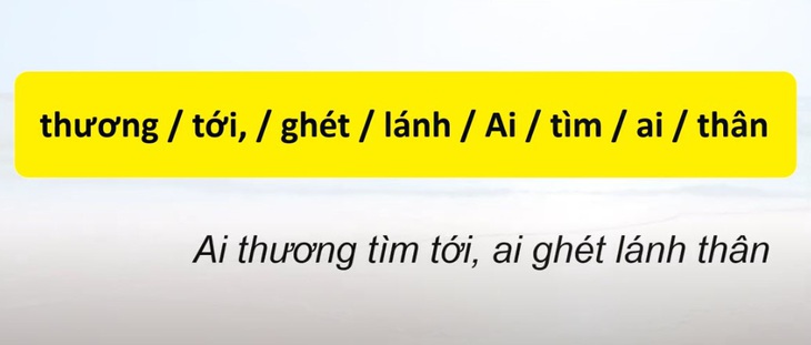 Thử tài tiếng Việt: Sắp xếp các từ sau thành câu có nghĩa (P138) - Ảnh 1.