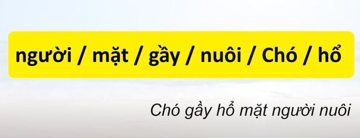 Thử tài tiếng Việt: Sắp xếp các từ sau thành câu có nghĩa (P139) - Ảnh 1.