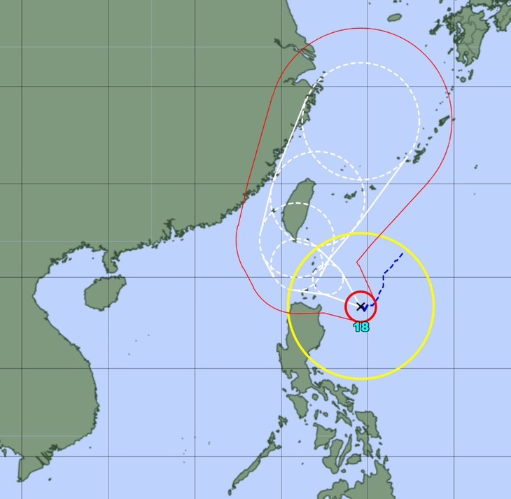 Vì sao bão Karathon dự báo vào Biển Đông nhưng lại vòng lên phía Đài Loan? - Ảnh 1.