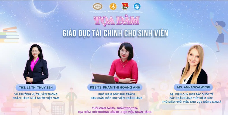 Sinh viên học cách dùng 'Đồng tiền thông thái' với chuyên gia ngân hàng - Ảnh 1.