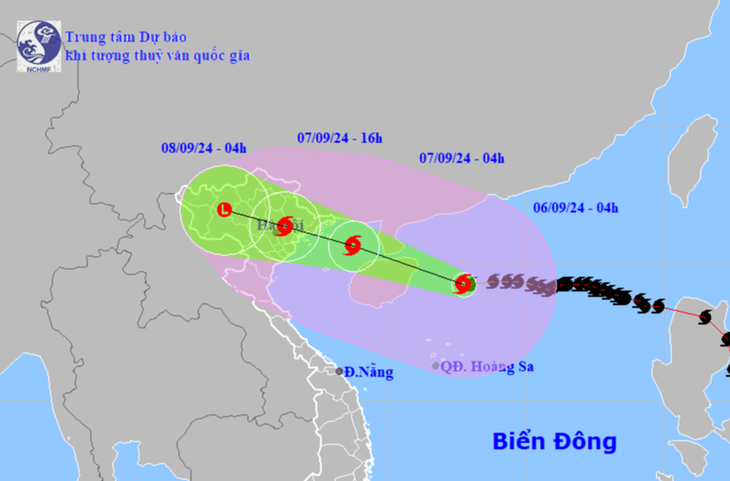 Siêu bão Yagi cách Quảng Ninh 600km, đêm nay vào vịnh Bắc Bộ - Ảnh 1.