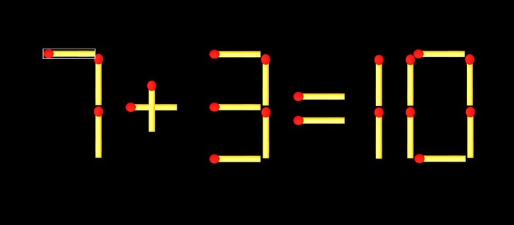 Thử tài IQ: Di chuyển một que diêm để 7+7=18 thành phép tính đúng - Ảnh 1.