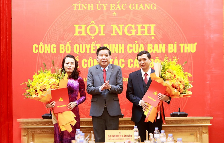 Ban Bí thư chuẩn y các chức danh lãnh đạo mới ở Bắc Giang - Ảnh 1.