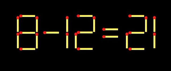 Thử tài IQ: Di chuyển một que diêm để 6+11=6 thành phép tính đúng - Ảnh 2.