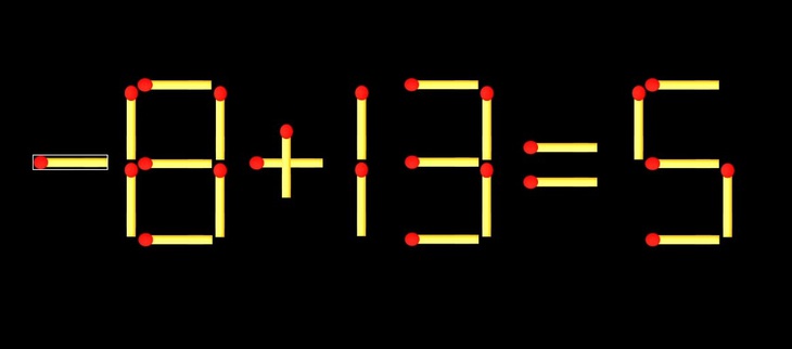 Thử tài IQ: Di chuyển một que diêm để 6+11=6 thành phép tính đúng - Ảnh 1.