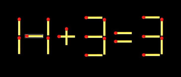 Thử tài IQ: Di chuyển một que diêm để 17+3=3 thành phép tính đúng - Ảnh 1.