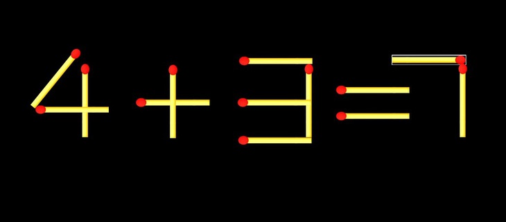 Thử tài IQ: Di chuyển một que diêm để 4+8=1 thành phép tính đúng - Ảnh 1.