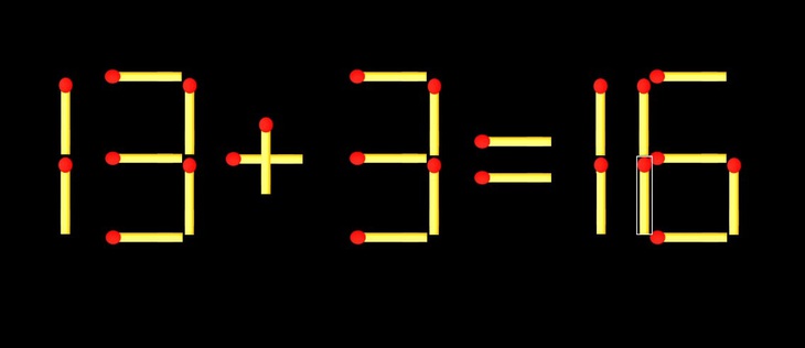 Thử tài IQ: Di chuyển một que diêm để 6+12=7 thành phép tính đúng - Ảnh 1.