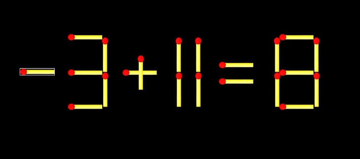 Thử tài IQ: Di chuyển một que diêm để 9+11=8 thành phép tính đúng - Ảnh 1.