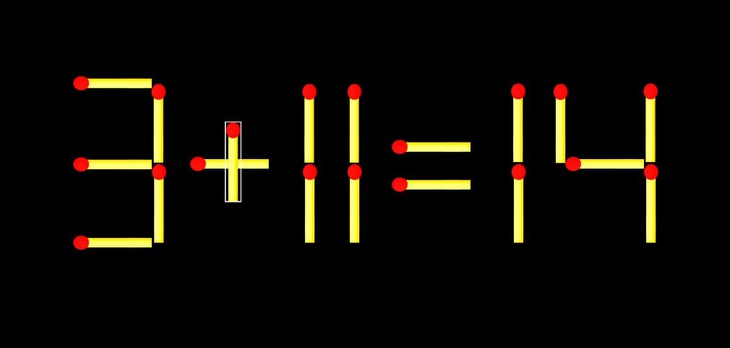 Thử tài IQ: Di chuyển một que diêm để 4-4=3 thành phép tính đúng - Ảnh 1.