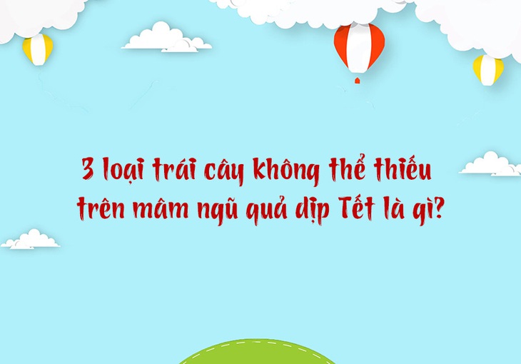 3 loại trái cây không thể thiếu trên mâm ngũ quả Tết là gì? - Ảnh 1.