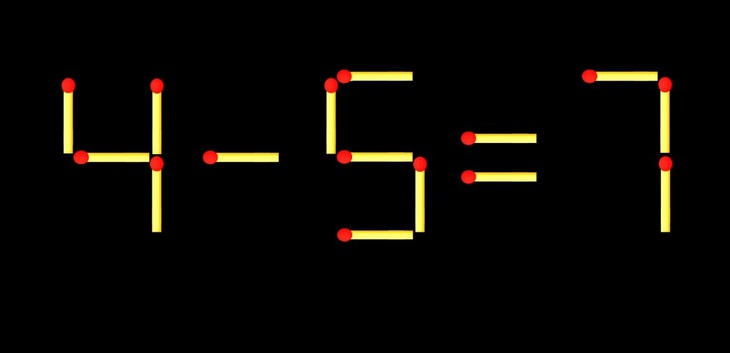 Thử tài IQ: Di chuyển một que diêm để 71-11=11 thành phép tính đúng - Ảnh 2.