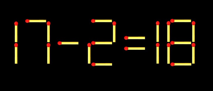 Thử tài IQ: Di chuyển một que diêm để 8/1=0 thành phép tính đúng - Ảnh 2.