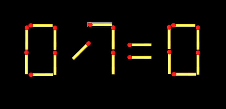 Thử tài IQ: Di chuyển một que diêm để 8/1=0 thành phép tính đúng - Ảnh 1.