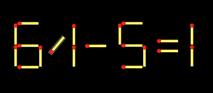 Thử tài IQ: Di chuyển một que diêm để 67-5=1 thành phép tính đúng - Ảnh 1.