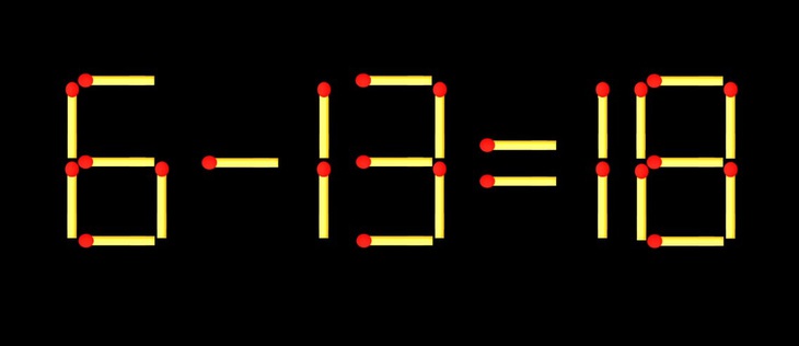 Thử tài IQ: Di chuyển một que diêm để 1-9=8 thành phép tính đúng - Ảnh 2.