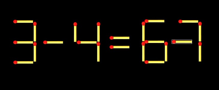 Thử tài IQ: Di chuyển một que diêm để 3+4=67 thành phép tính đúng - Ảnh 1.