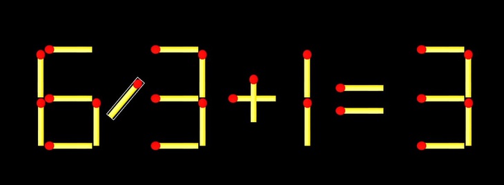 Thử tài IQ: Di chuyển một que diêm để 69+1=3 thành phép tính đúng - Ảnh 1.