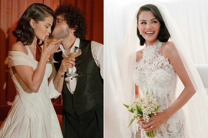Selena Gomez khoe ảnh cưới đẹp như truyện cổ tích - Ảnh 1.