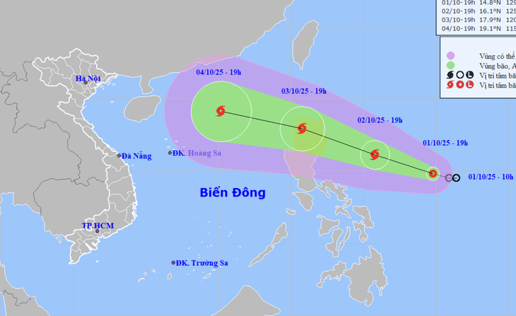 Bão sắp hình thành từ áp thấp ngoài khơi Philippines khả năng cao lại đổ bộ vào nước ta - Ảnh 1.