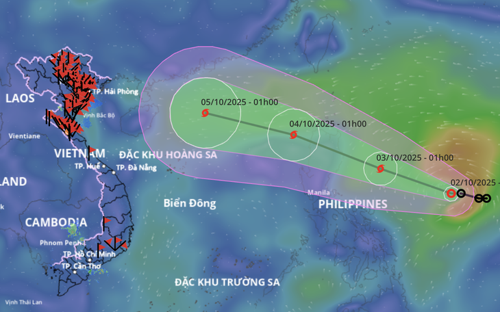 Bão Matmo vừa hình thành, dự báo ngày mai vào Biển Đông - Ảnh 2.