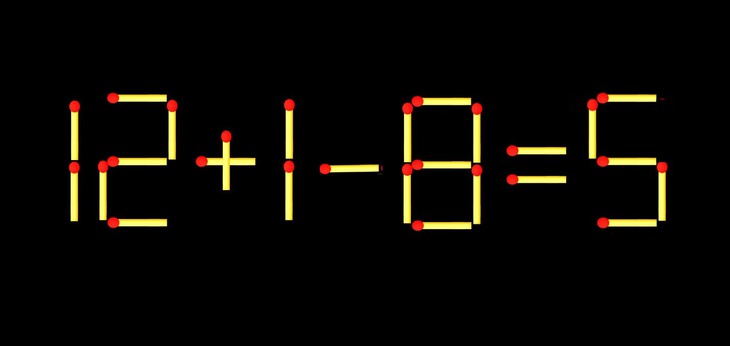 Thử tài IQ: Di chuyển một que diêm để 12+18=9 thành phép tính đúng - Ảnh 1.