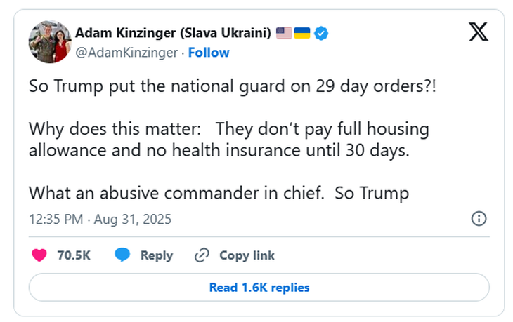 Có thật ông Trump dùng 'lệnh 29 ngày' để cắt quyền lợi của Vệ binh Quốc gia? - Ảnh 2.