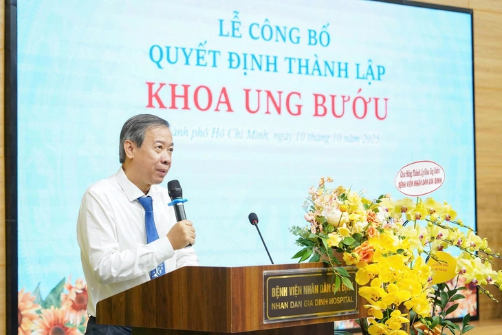 Bệnh nhân ung thư đến điều trị ngày càng đông, Bệnh viện Nhân dân Gia Định thành lập khoa ung bướu - Ảnh 1.