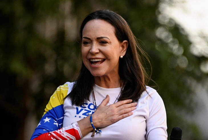 Maria Corina Machado là chủ nhân giải Nobel hòa bình 2025 - Ảnh 1. Maria Corina Machado là chủ nhân giải Nobel Hòa bình 2025 - Ảnh 1.