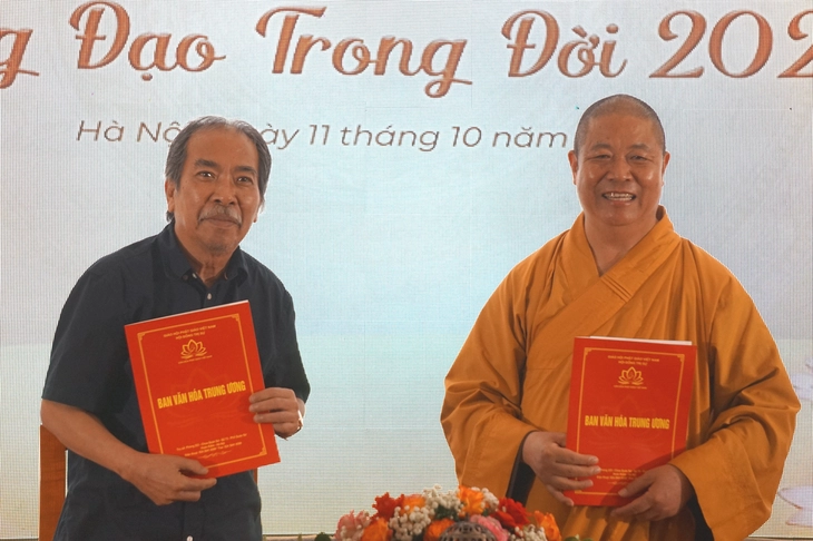 Sẽ có ngân hàng di sản nghệ thuật Phật giáo đương đại? - Ảnh 1. Sáng tác nghệ thuật hướng tới ngân hàng di sản nghệ thuật Phật giáo đương đại - Ảnh 1.