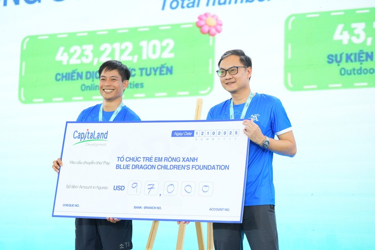 CapitaLand hỗ trợ 97.000 USD qua chiến dịch ‘Bước chân gắn kết yêu thương’ mùa ba tại Việt Nam - Ảnh 1.