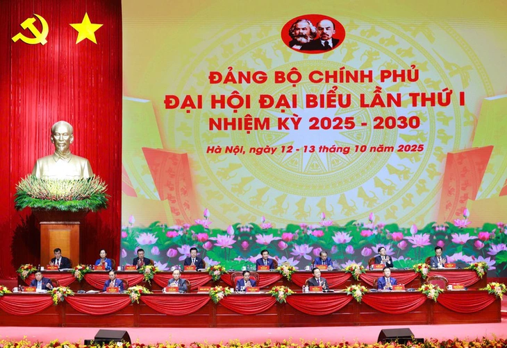 Tổng Bí thư Tô Lâm dự Đại hội Đảng Chính phủ - Ảnh 1.