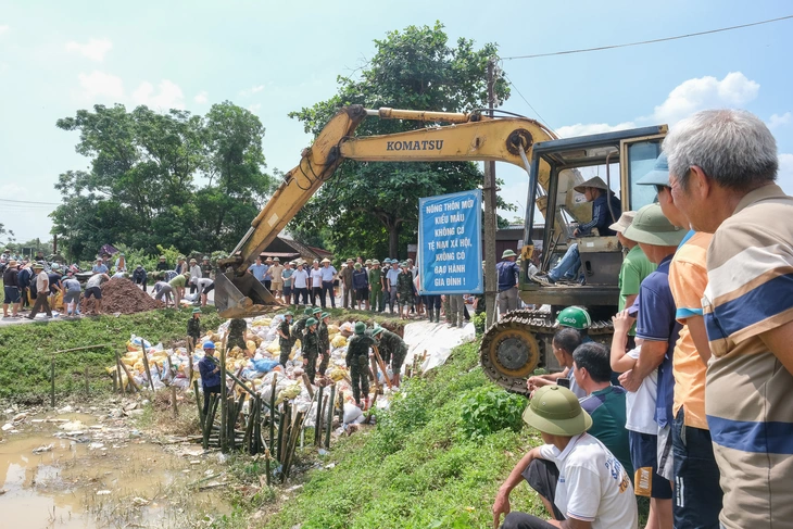 Đê sông Cầu, sông Thương, sông Cà Lồ gặp sự cố khẩn cấp - Ảnh 2. bắc ninh - Ảnh 2.