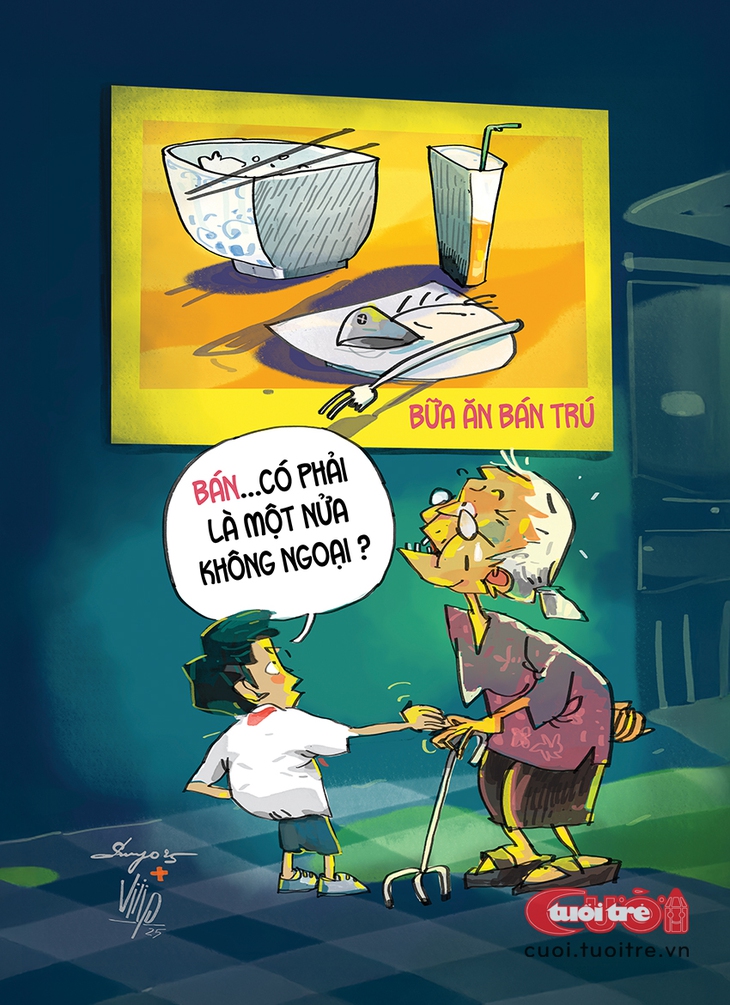 Đố ngoại định nghĩa được 'suất ăn bán trú' - Ảnh 1.