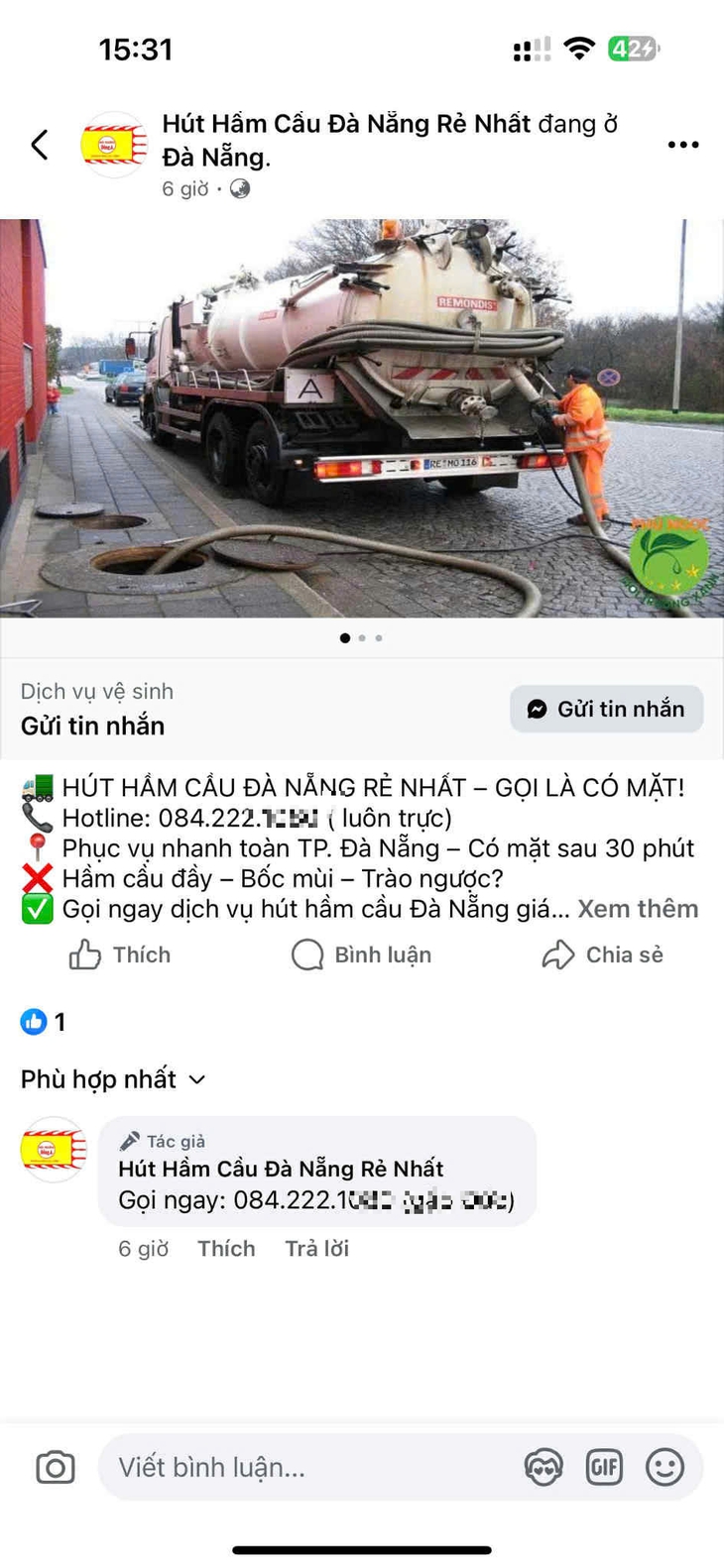 hút hầm cầu - Ảnh 2.