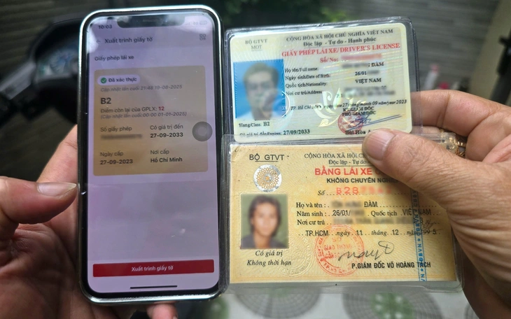 Cảnh sát giao thông TP.HCM đã đổi hơn 5.000 giấy phép lái xe giấy sang thẻ PET - Ảnh 2.