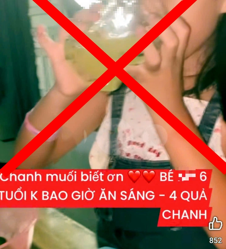 Sốc với cảnh mẹ cho con gái 6 tuổi nhịn ăn sáng, uống nước chanh muối để 'phòng bệnh' - Ảnh 1.