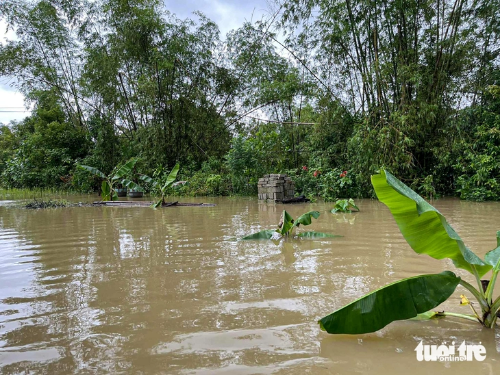 Huế: Nước sông dâng cao, nhiều nhà dân bị ngập sâu - Ảnh 6.